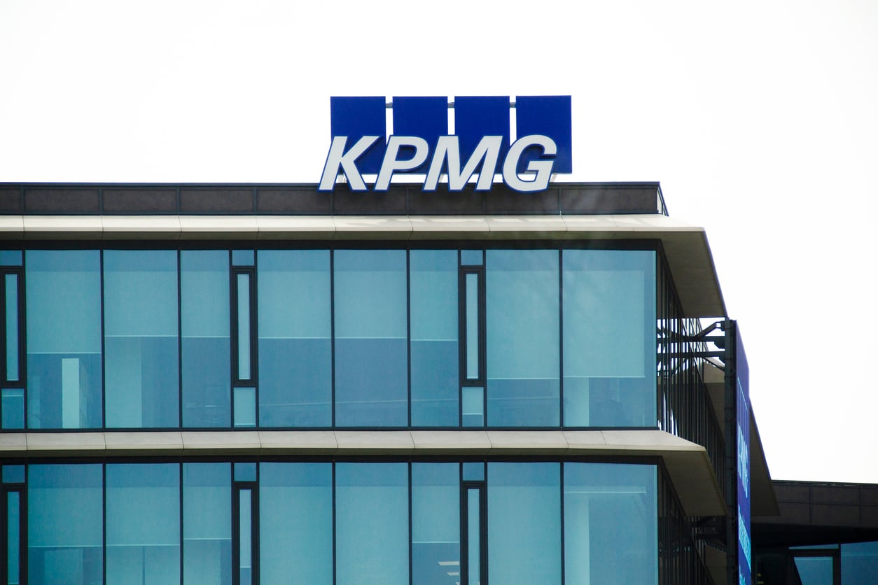 KPMG building exterior sign
